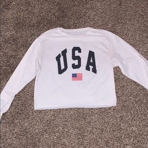 Brandy Melville Cropped Long Sleeve